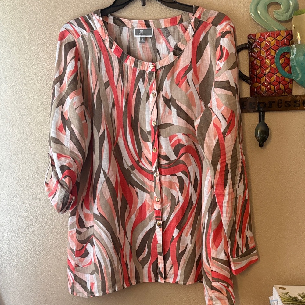 JM Collection Linen Shirt